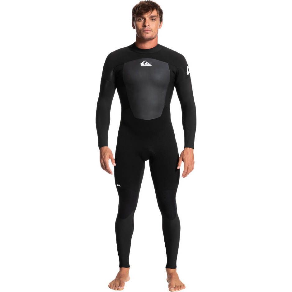 2025 Quiksilver Hombres Prologue 5/4/3mm Back Zip Neopreno EQYW103225 - Black
